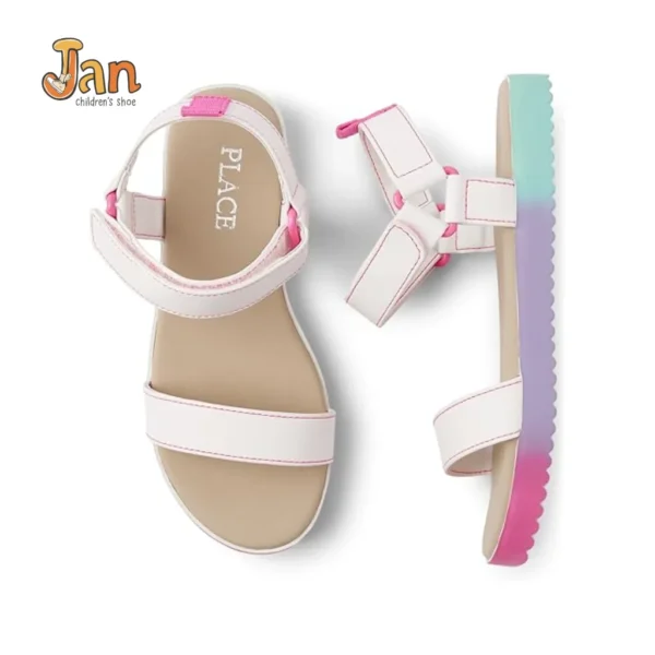 Children's Place Girl's Sandal White